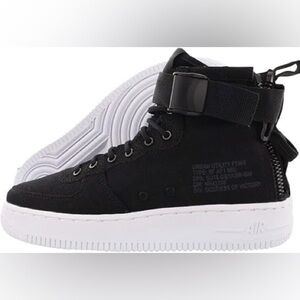 Nike Sf Af1 Mid Black Anthracite-White